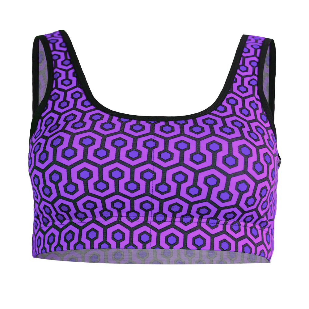 SHEATH Bamboo Hexagon Padded Comfort Bralette - Image 16