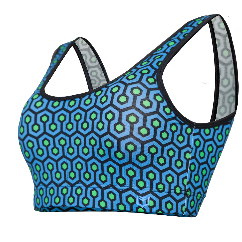 SHEATH Bamboo Hexagon Padded Comfort Bralette - Image 7