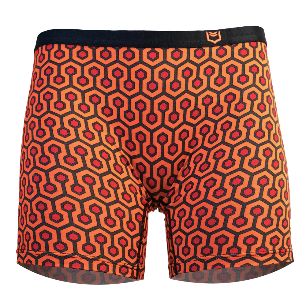 SHEATH Women's Bamboo Hexagon Long Leg Boxer Brief - Image 4
